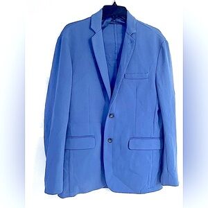 Saks Fifth Avenue Men's Red Label Soft Cotton Sports Coat Blue Blazer